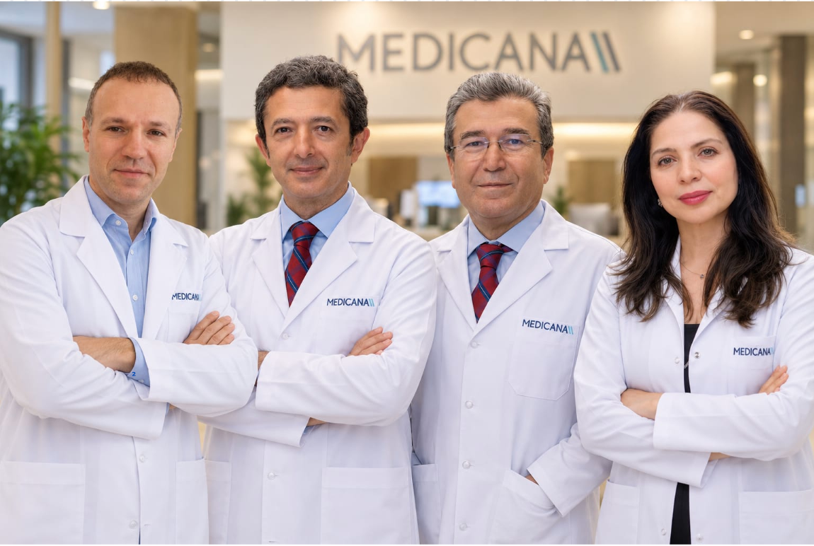 Prof. Dr. Devranoğlu, Dr. Haberal und das Spezialistenteam von Medicana Ataköy